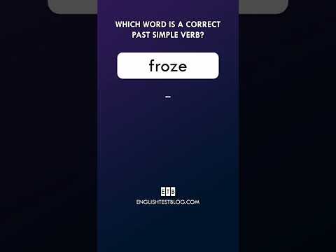 Which word is a correct past simple verb?