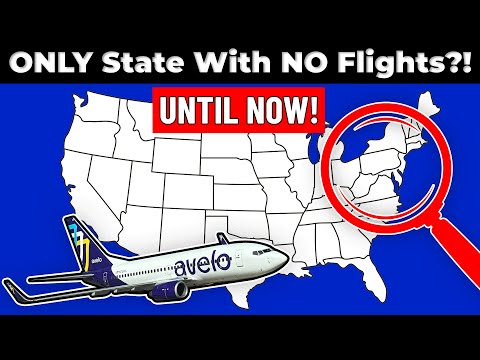 First Flight from the ONLY STATE Without Flights (Avelo Airlines)