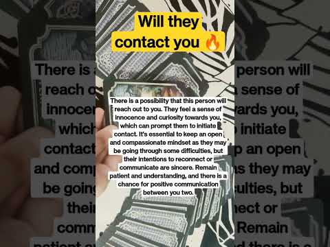 Will they contact you? #shortsviral #tarot #nocontact #love #crush