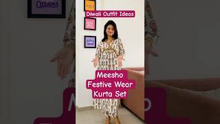 Meesho Festive Wear l Diwali Outfit#festivewear #diwali #trending #kurti #meesho #ethnicwear #shorts