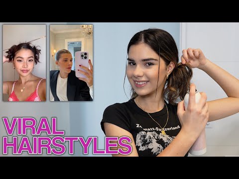 Re-creating VIRAL Hairstyles