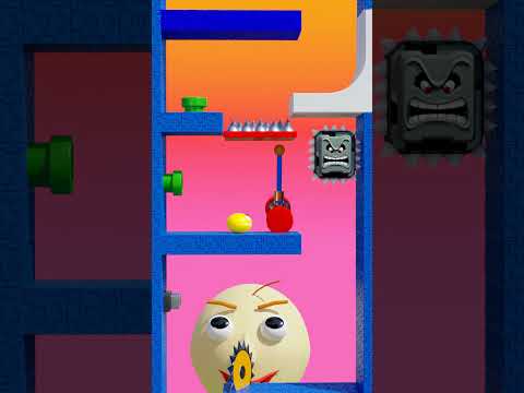 Pacman 3D animation playing inside ther Baldi's Game