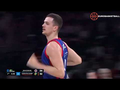 🔥 Marko Simonovic Scores 20 PTS! | Bahçeşehir Koleji vs Cedevita Olimpija | EuroCup Quarter-Finals