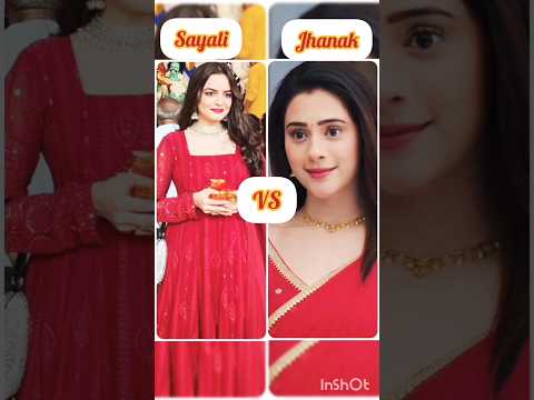 Sayali 🆚 Jhanak new status 🥰🥰 #NehaHarsora 🆚 #HibaNawab #UdneKiAasha 🆚#Jhanak #ytshorts #Shorts