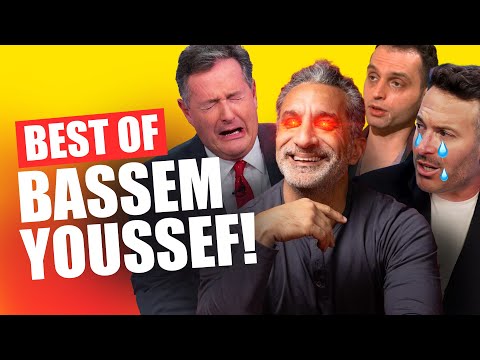 BASSEM YOUSSEF OWNING TV HOSTS ON PALESTINE!