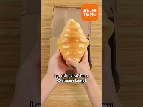 Is the viral Temu lamp a real croissant?! 🥐 #bread #funny #products #aliexpress #amazon #satisfying