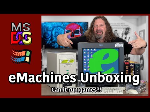 Unboxing a SEALED eMachines PC from 2000. Can it play GAMES?!