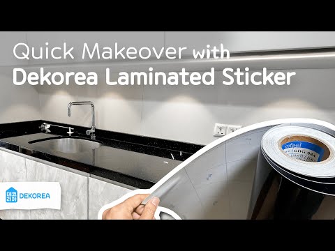 One Day Finish! Quick Kitchen Makeover With Laminated Sticker by Dekorea