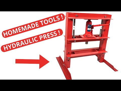 I built a hydraulic press and it works!