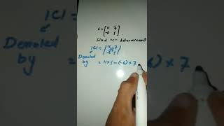 How to find determinant of a square matrix #class9math#kpkboard