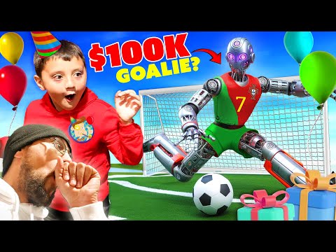 Stolen Robokeeper Update! Shawn's Soccer Birthday Party Surprise (FV Family Pt 2)