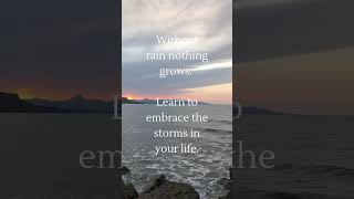 Without rain nothing grows. Learn to.. #shorts #lifequotes #lifelessons #quotesaboutlifelessons