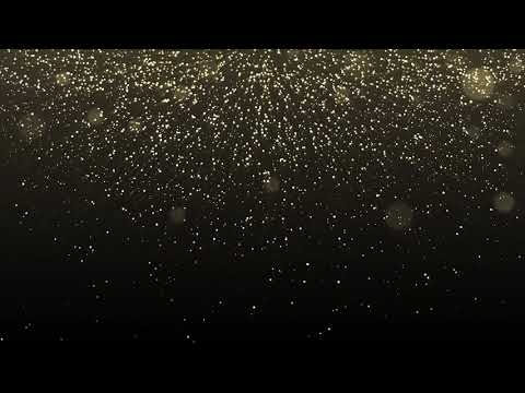 Glowing Golden Dust Particles Background Looped Animation with Bokeh | Free HD Version Footage