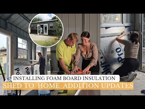 🎉 NEW ADDITION UPDATES! Installing insulation  ! Small Home renovations on a budget