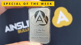 SPECIAL: Ainslie Bullion 1oz Minted Silver Bar (24hrs ONLY!)