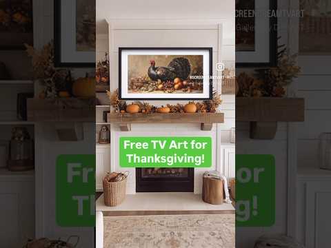 Thanksgiving ambience with our latest TV Art! #thanksgiving #tvart #thanksgivingday #tvscreensaver