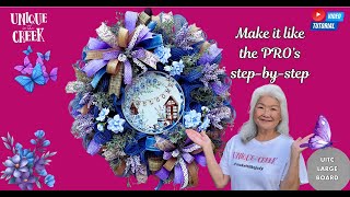 Learn how to make this Everyday Gorgeous Welcome wreath - DIY Tutorial | Unique in the Creek