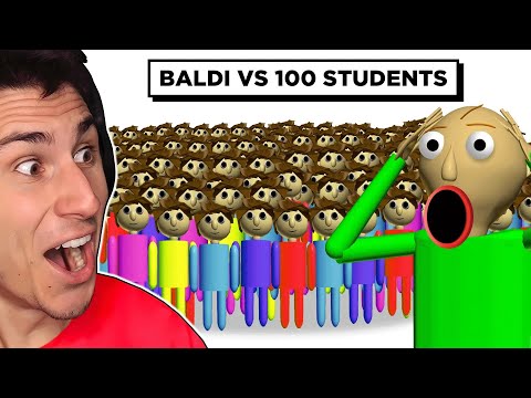 100 Players Help Me Beat Baldi's Basics!