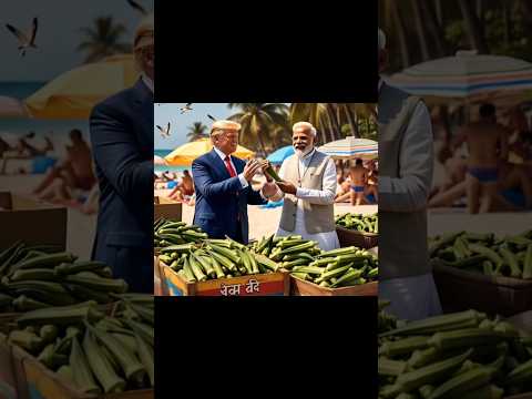 Donald Trump & Narendra Modi Selling Ladyfinger in a Village | Unique Market Moment