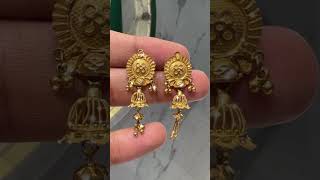 22 k gold Jhumka designs 2024 | Jhumka Earrings | Gold Jhumki | Gold Earrings | 916 jewellery |