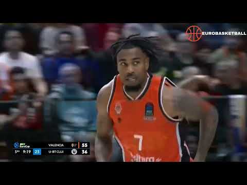 🔥 Chris Jones Drops 14 Points! | Valencia Basket vs U-Banca Cluj | EuroCup Quarter-Finals