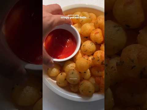 Crispy potato balls.   #shortvideo #youtubeshorts #trending #tiktok #recipe #potatorecipe #asmrfood