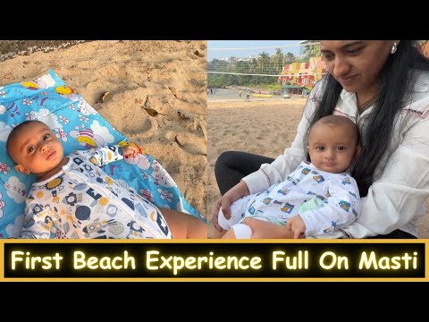 First Beach Experience Full On Masti | Part 7 | Vyom's First Road Trip | Marathi Vlog 666 |