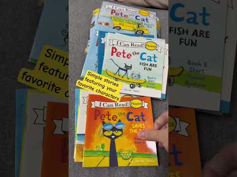 Learn to Read with Pete the Cat #childrensbooks #bookstory  #homeschool #kidsbookreading #booktok