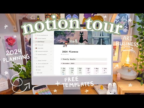 My Notion Setup 2024 // Art Business Planning