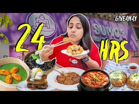 I ate at My Own Restaurant “THE SUMO's” for 24 Hours | GRAND  GIVEAWAY🎁