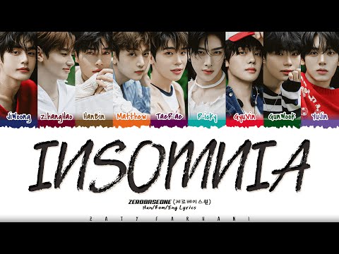 ZEROBASEONE (제로베이스원) - 'INSOMNIA' Lyrics [Color Coded_Han_Rom_Eng]