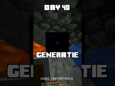 100 Days - [Minecraft Shorts] - Day 40 #minecraft #100days