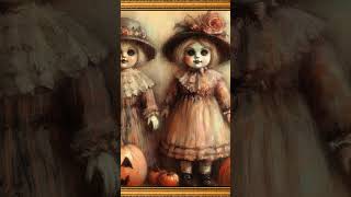 Vintage Doll and Ghostly Decor for Halloween Vibes 👻🎃 #tvartgallery #digitalart #halloween