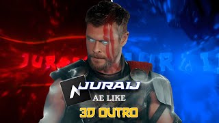 @juraijeditzz Ae Like 3d Outro on Node Video With Present