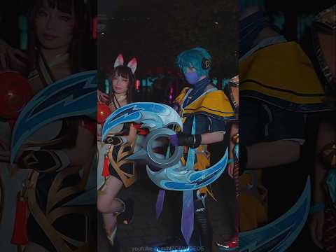 League of Legends cosplays real life @ mcm comic con london 2024 Aphelios, Ahri, Ezreal