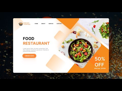 The Art of Food Landing Page UI Design