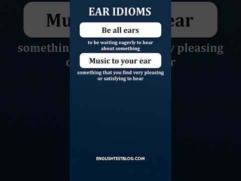 👂 Ear idioms