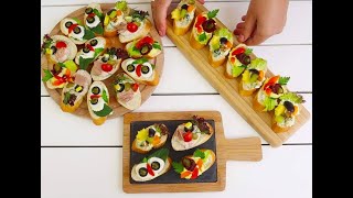 Canapes: How To Make 4 Fast & Easy Homemade Canapes | Simple & Easy Recipe