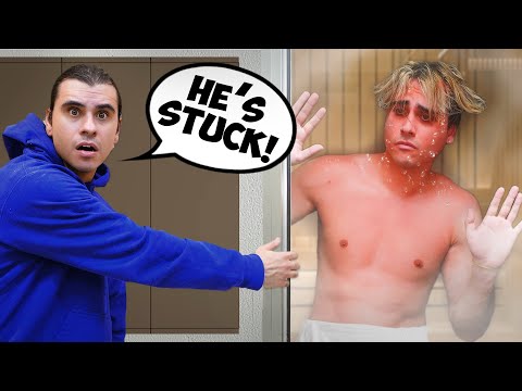 Someone LOCKED My Brother In A SAUNA!!