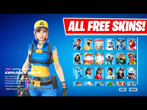 All Free Skins in Fortnite | Chapter 1 - Chapter 5