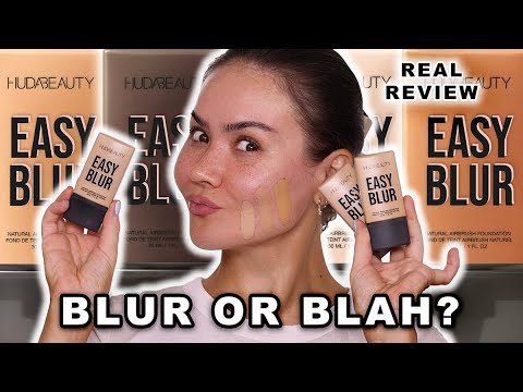 10 HOUR WEAR TEST! 😵 HUDA BEAUTY EASY BLUR FOUNDATION | Maryam Maquillage