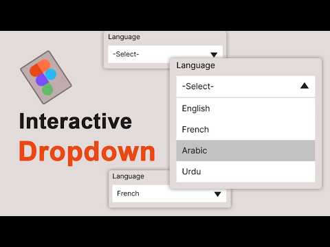 How to Create Dropdown Menu in Figma | Figma Tutorial