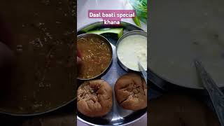 Daal baati special khana#trending #trend #tiktok #viralvideo#food#cooking 👨‍🍳#youtubeshorts#ytshorts