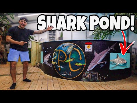 My *NEW* 5,500G SHARK POND is FINALLY DONE!! (crazy)