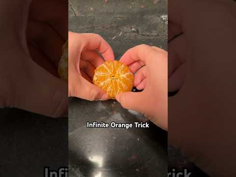 Forbidden Geometry 🍊 #satisfying #orange #puzzle #fruit #oddlysatisfying #lifehack #magic #fun