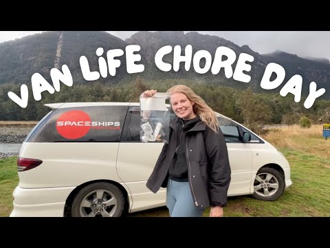 Campervan Clean-Up: A Day of Chores and Adventures in New Zealand!