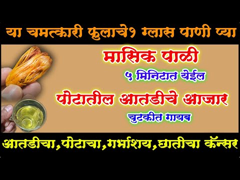 या चमत्कारी फुलाचे १ ग्लास पाणी  प्या दवाखान्यात बरे न झालेले आजार चुटकीत गायब होतील आयुर्वेद कमालmc