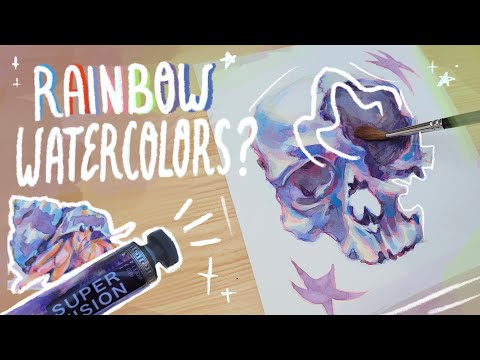 Color Changing Watercolors?! Trying SUPER VISION Layering Watercolors