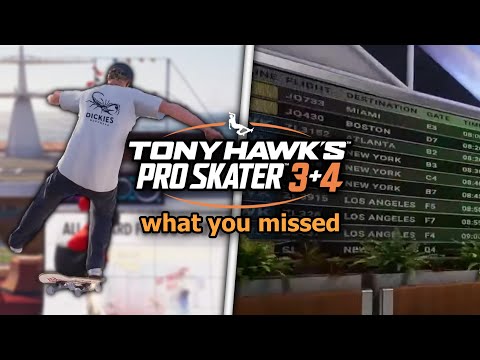 What You Missed in the Tony Hawk's Pro Skater 3+4 Trailer