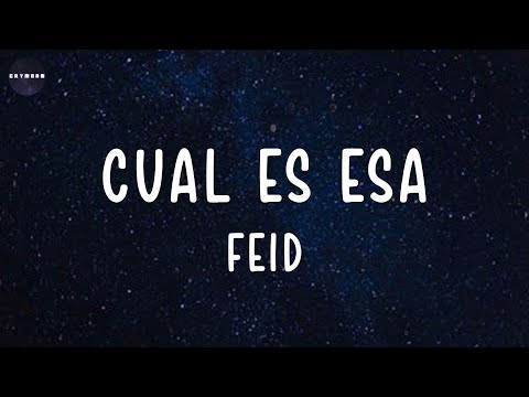 CUAL ES ESA (Lyrics) Feid